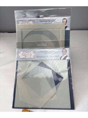 Aperture Stencils Hexagon & Diamond Circle Square Set Reusable Craft Template